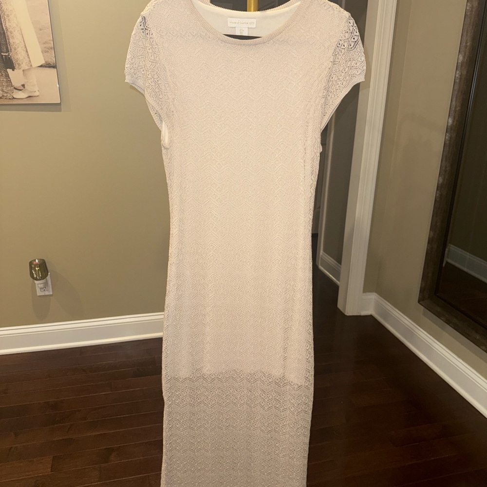 House of Harlow Cream Lace Dress